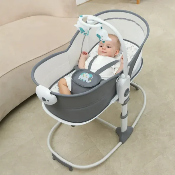Mastela – Baby Bassinet And Rocker 6 In 1 For Newborn – Grey