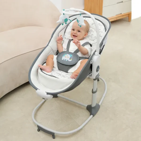 Mastela – Baby Bassinet And Rocker 6 In 1 For Newborn – Grey
