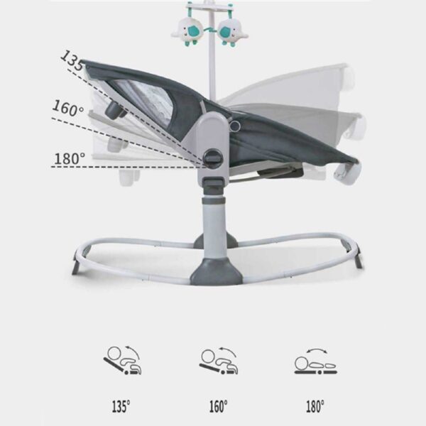 Mastela – Baby Bassinet And Rocker 6 In 1 For Newborn – Grey