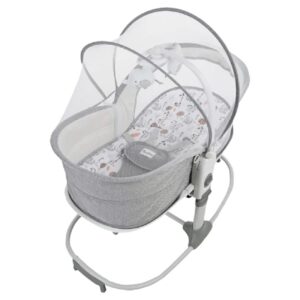 Mastela – Baby Bassinet And Rocker 6 In 1 For Newborn – Grey
