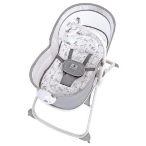 Teknum – 3-In-1 Rocker/Baby Seat/Recliner With Soothing Music – Party Grey