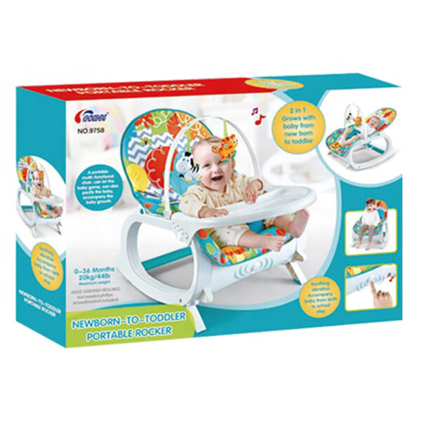 Little Angel – Baby Rocker Swing Newborn-To-Toddler – Blue