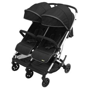 Mini Panda - Zealea Twin Double Stroller Ebony