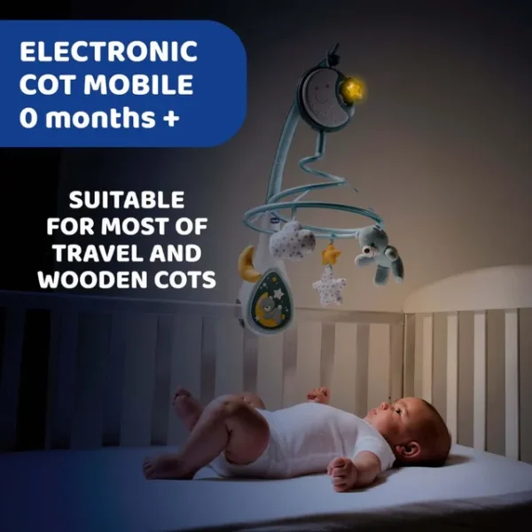 Chicco – First Dreams Next2Dreams Baby Cot Mobile 0m+ Blue