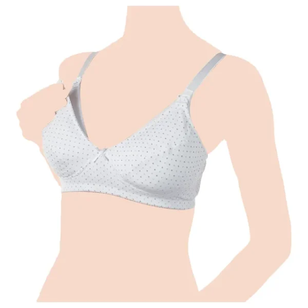 Chicco – Microfibre Nursing Bra – White – 3D
