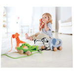 Hape – Elephant-Themed Push & Pull Along Toy