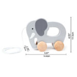 Hape – Elephant-Themed Push & Pull Along Toy