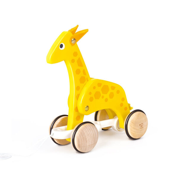 Hape – Push and Pull Giraffe Wooden Pull Along Toy