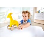 Hape – Push and Pull Giraffe Wooden Pull Along Toy