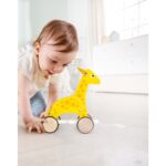 Hape – Push and Pull Giraffe Wooden Pull Along Toy
