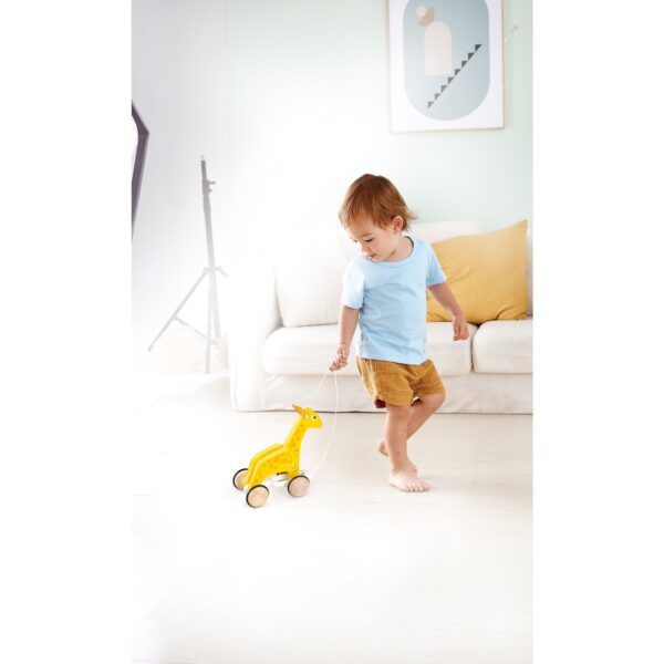 Hape – Push and Pull Giraffe Wooden Pull Along Toy