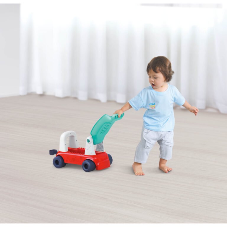 Hola - 4in1 Push Walker & Ride-on Learning Train, Interactive Toy w/ Music - 12M+