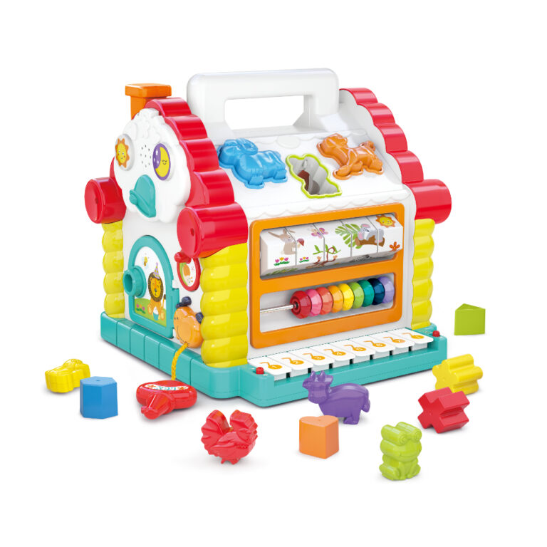 Hola - Activity House Shape Sorter for Toddlers, Educational Toy w/ Animal Sounds, 6M+