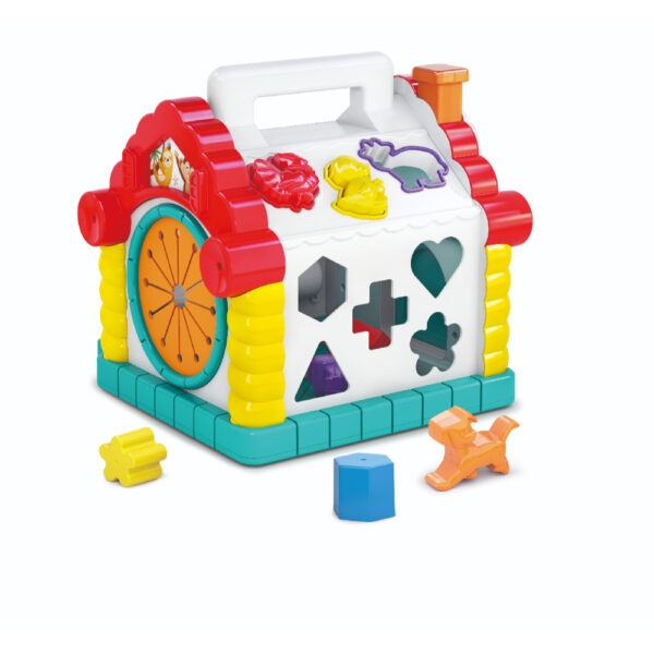 Hola – Activity House Shape Sorter for Toddlers, Educational Toy w/ Animal Sounds, 6M+
