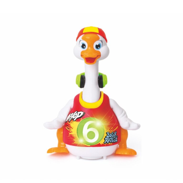 Hola - Dancing Baby Waddling Goose - Interactive Hip-Hop Swing Goose with Lights, Music, and Dance Moves, 18M+