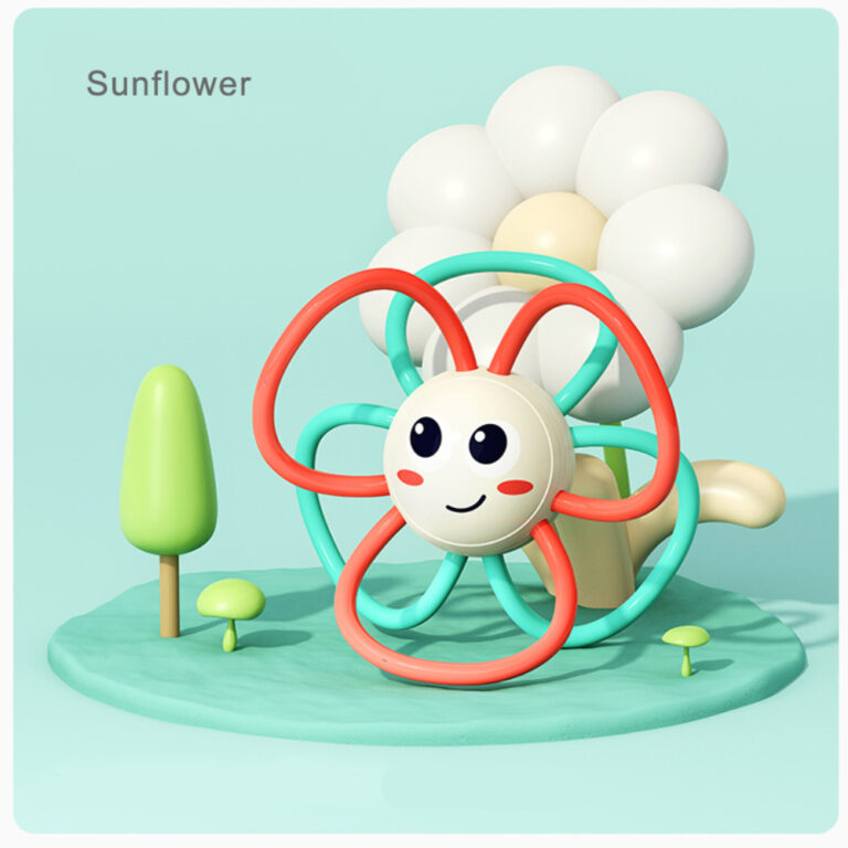 Hola - Owl Teether – Soothing, sensory rattle for babies 3M+