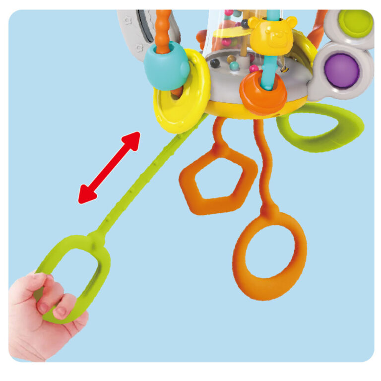 Hola Shake & Pull Busy Ball - Interactive Toy for Toddlers 6M+
