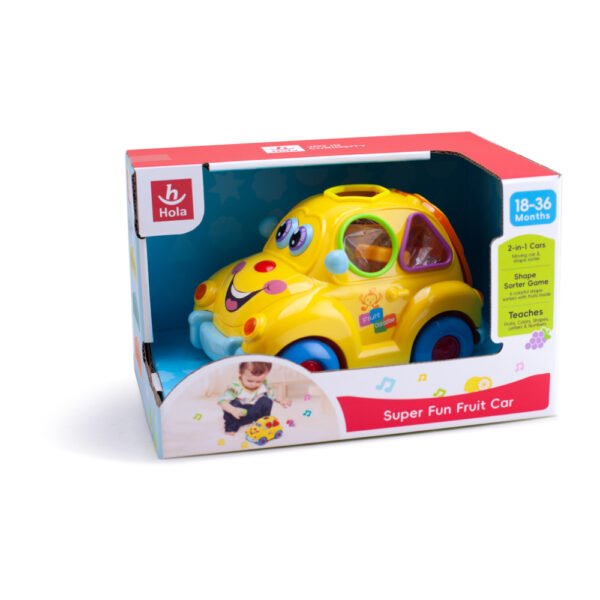 Hola – Super Fun Fruit Car with Shape Sorting, Lights & Sounds
