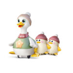Hola – Waddling Duck Family – Interactive Tummy Time Toy with Talking Mama Duck, 6M+