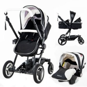 Silver Cross – Tide Stroller, Seat Unit With Carrycot – Stone