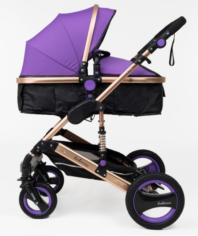 Belecoo 6 Purple - Classic 3 in 1 Pram/stroller