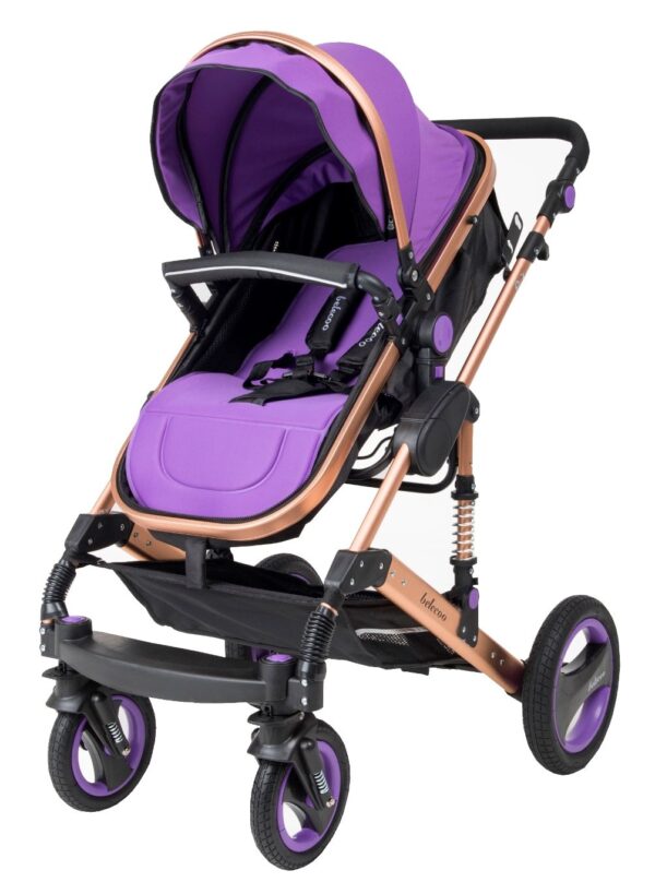 Belecoo 6 Purple – Classic 3 in 1 Pram/stroller