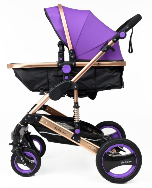 Belecoo 6 Purple – Classic 3 in 1 Pram/stroller