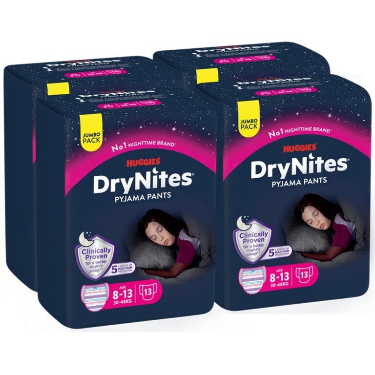 Huggies - Drynites Pyjama Pants, 8-15Y Girl - 52 Bed Wetting Pants