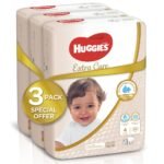 Huggies – Extra Care, Jumbo Pack, Size 4, 8-14 Kg – 204 Pcs