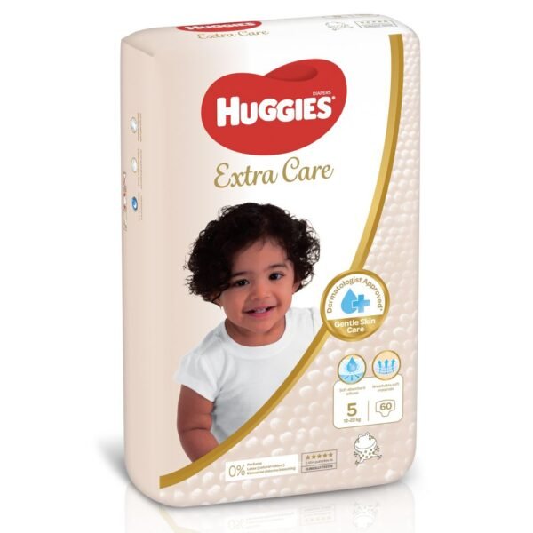 Huggies – Extra Care, Jumbo Pack, Size 5, 12-22 Kg – 60 Pcs
