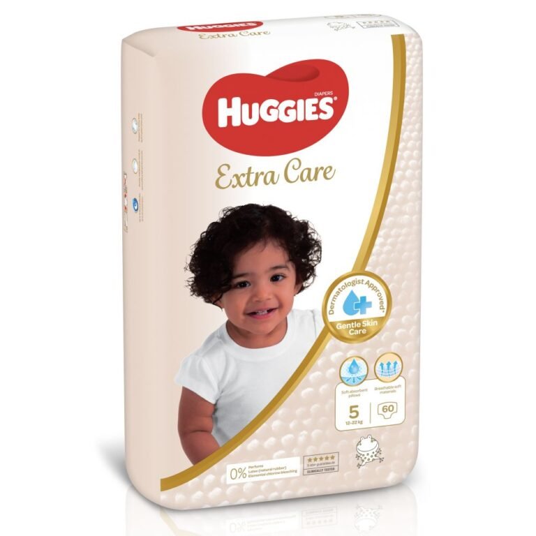 Huggies - Extra Care, Jumbo Pack, Size 5, 12-22 Kg - 60 Pcs