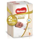 Huggies – New Born Diapers, Size 2, Value Pack, 4-6 Kg – 128 Diapers