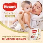 Huggies – New Born Diapers, Size 2, Value Pack, 4-6 Kg – 128 Diapers