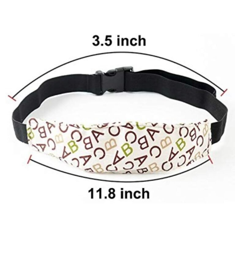 Pikkaboo SafeNap Car Head Support - Brown Alphabet