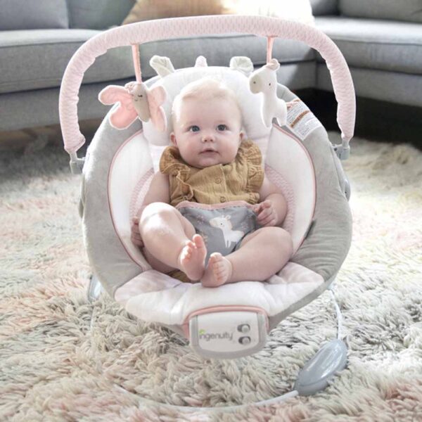 Ingenuity – Cradling Bouncer – Flora The Unicorn – Grey