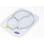 Innogio – Gio Fox Toddler Plate For Baby, Dishwasher Safe, Blue