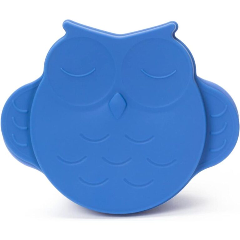 Innogio - Gio Owl Infant And Toddler Bowl With Lid, Dishwasher & Microwave Safe, Blue