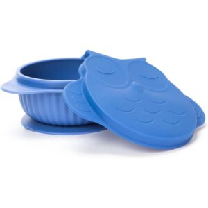 Innogio – Gio Owl Infant And Toddler Bowl With Lid, Dishwasher & Microwave Safe, Blue