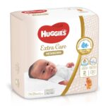 Huggies – New Born Diapers, Size 2, Carry Pack, 4-6 Kg – 21 Diapers
