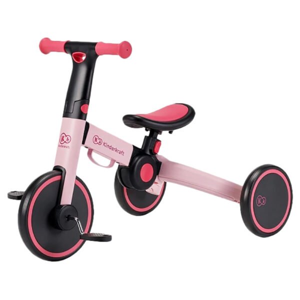 Kinderkraft – 3-in-1 4 Trike Tricycle – Candy Pink