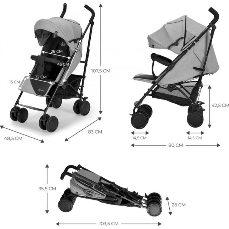 Kinderkraft - Pushchair/ Stroller Umbrella Siesta Grey