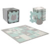 Kinderkraft – Puzzle Luno Shapes Mat 30pcs – Mint