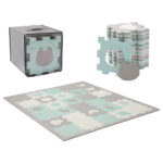 Kinderkraft – Puzzle Luno Shapes Mat 30pcs – Mint