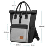 Kinderkraft – Moonpack Diaper Backpack – Grey