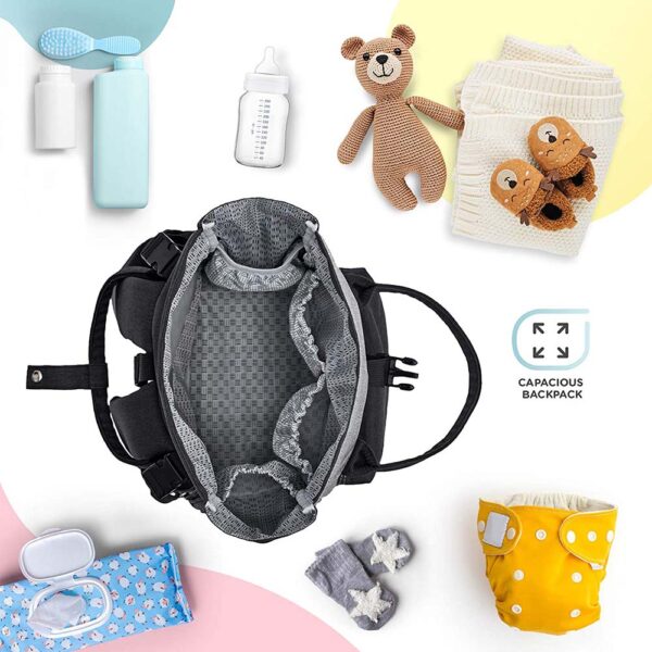 Kinderkraft – Moonpack Diaper Backpack – Grey