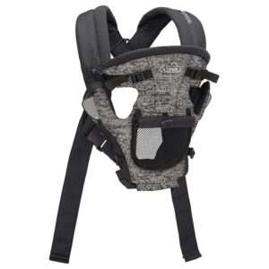 Ergobaby – Aura Sustainably Sourced Knit Baby Wrap – Soft Black