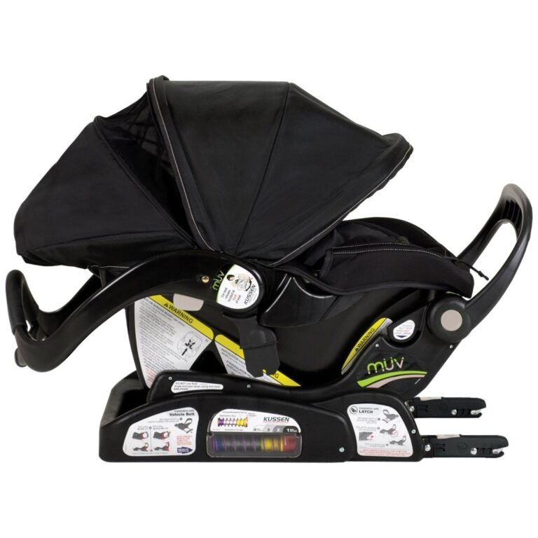 Babytrend Kussen Infant Car Seat - 0+ Months, 5-Point Safety Harness, Adjustable Headrest, EPS Foam, Mystic Black