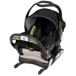 Babytrend Kussen Infant Car Seat - 0+ Months, 5-Point Safety Harness, Adjustable Headrest, EPS Foam, Mystic Black