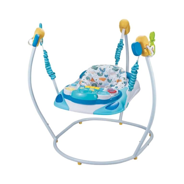 Little Angel - Baby Jumper Bouncer with Music & Play Tray - Blue
