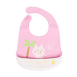 Little Angel – Baby Silicon Bib – Pink/White